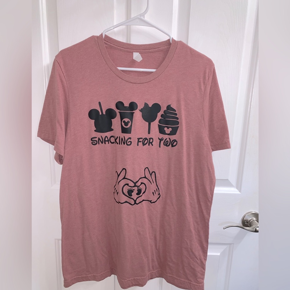 Disney Themed Expecting Tshirt, L